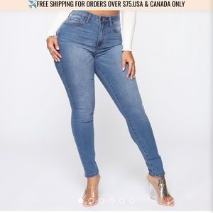 Size 3 high rise fashion nova jeans